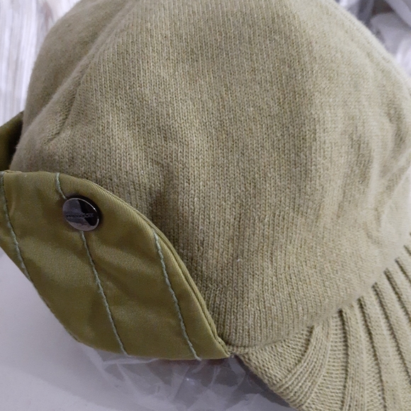 BURBERRY WOOL NOVA QUILT PEAK CAP MED HAT BRIGHT CAPER AUTHENTIC - Picture 5 of 11